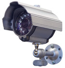 Weather Resistant Day-Night Color Security Camera with Built-In IR LEDS and 4.3mm Lens in a Silver Housing