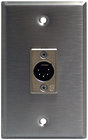 Lightronics CP501 1-Gang Wall Plate with 5-pin Male DMX Connector