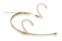 Dual Ear Headset Microphone in Beige