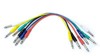 6-Pack of 1' Connect Series 1/4" TS M-M Patch Cables