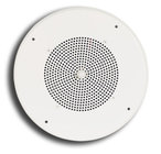 Bogen S86T725PG8WBRVK 8" Ceiling Speaker Assembly with Volume Knob and Screw Terminal Bridge, White