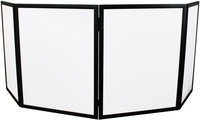 72"x46" Pro DJ Façade, White with Black Frame