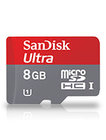 Micro SDHC Memory Card, 8GB 