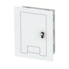 Locking Cover in White with Cable Exit for WB-X1 Back Boxes
