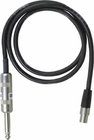 2.5' Instrument Cable, 1/4" Connector to TA4F for Bodypack Transmitters