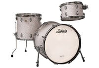 Classic Maple Downbeat Shell Pack in White Marine Pearl: 12", 14" Toms, 14"x20" Bass Drum