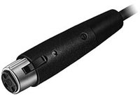 3-pin Female XLR Connector, Large Flex Relief Cable