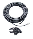 50' RG59 Coaxial Cable, Female to Female with Hardware Kit