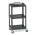 Height-Adjustable AV Cart with 6-Outlet Electrical Unit