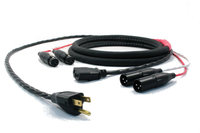 75' Combo Cable with Dual XLR and Blue powerCON to Edison