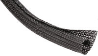 TechFlex F6N100BK50  50' TechFlex F6 Flexible Semi-Rigid Wrappable Split-Braided Sleeving