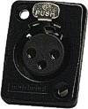 Female XLR Panel-Mount Connector
