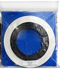 1/2" x 500 Roll of White Leader Tape in Plastic Bag