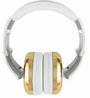 Sessions Stereo Headphones with Detachable Cable, White and Gold