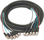 Molded 5 BNC (Male-Male) Cable (100')