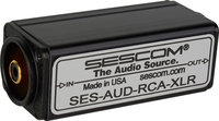 Sescom SES-AUD-RCA-XLR RCA Unbalanced to XLR Balanced Audio Converter