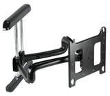 Large Flat Panel Swing Arm Wall Display Mount with 37" Extension in Black