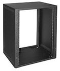 Desktop 16 Unit Rack, 18" Deep, Black