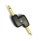 D`Addario PW-P047B Audio Adapter, 1/4" Male - 1/4" Male Mono Offset