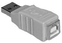 Type A Male to Type B Female USB Passive Adapter