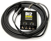 Whirlwind DI2-050-XX 50ft 2-Channel DI-XLR Box-to-Fan Snake