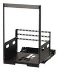 Pull Out Rack with 2 Slides, 14 Rack Units, 19" Deep, Black