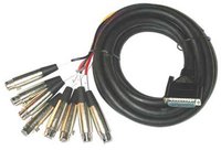 13ft 25-Pin to 8 Female XLR Cable