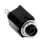 1/4" TS-F Enclosed Jack, Single Closed Circuit, Solder Lug