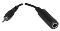 3.5mm Stereo M to 1/4" Stereo F Adapter Cable