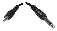 6' 3.5mm Stereo M to 1/4" Mono M Adapter Cable