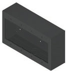 FSR SMWB-4G-BLK 4-Gang Surface Mount Gang Box in Black