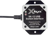 PI Engineering XK-1202-UHS12-R X-Keys XK-12 USB Switch Interface USB Switch Interface with 6 Programmable Ports