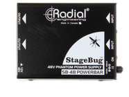 Radial Engineering SB-48 Phantom 2-Channel 48V Phantom Power Supply for Mics and Active DI Boxes