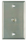 Single Gang Stainless Steel Wallplate with Switchcraft 11 1/4" Jack