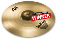 Sabian 2180772 18" AA Raw Bell Crash Cymbal in Natural Finish