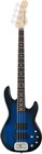 Tribute Series Electric Bass with Blue Burst Finish