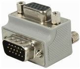 9 Pin Right Angle VGA Adapter - Exit Type 1