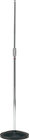 Chrome Microphone Stand with Round Base