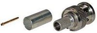 4-Piece 75 Ohm BNC Crimp-Style Connector - Miniature RGBHV 25 and 26 AWG