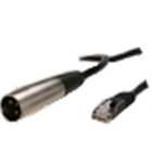 Male XLR to Modular CAT5 Jack Adapter