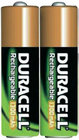 2 Rechargeable Duracell Batteries