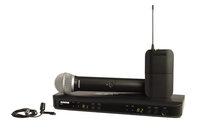 Dual Channel Combo Wireless System with PG8 Handheld and CVL Lavalier Microphones, 602-660 MHz