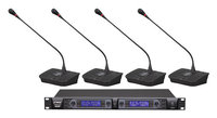 4-Ch Desktop UHF Wireless Microphone System