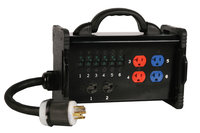 30A Bento Box with L21-30 Inlet and (3) 5-20 Duplex Receptacles