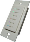 Ultra Series Digital 5-Wire 6 Button Station in White with Blue LED Indicators
