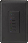 Interactive Technologies ST-UD6-CB-RGB Ultra Series Digital 2-Wire 6-Button Network Station in Black with RGB LED Indicators