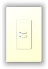 Ultra Series Digital 2-Wire 2 Button Station in White with Blue LED Indicators