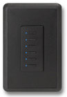 Mystique 5-Wire 2 Button Network Station in Black with Blue LED Indicators