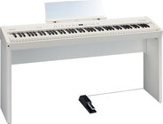 88-Key Digital Piano with Stand in White