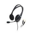 Dual-Ear Noise-Canceling Headset Mic, 2x 3.5mm Connectors